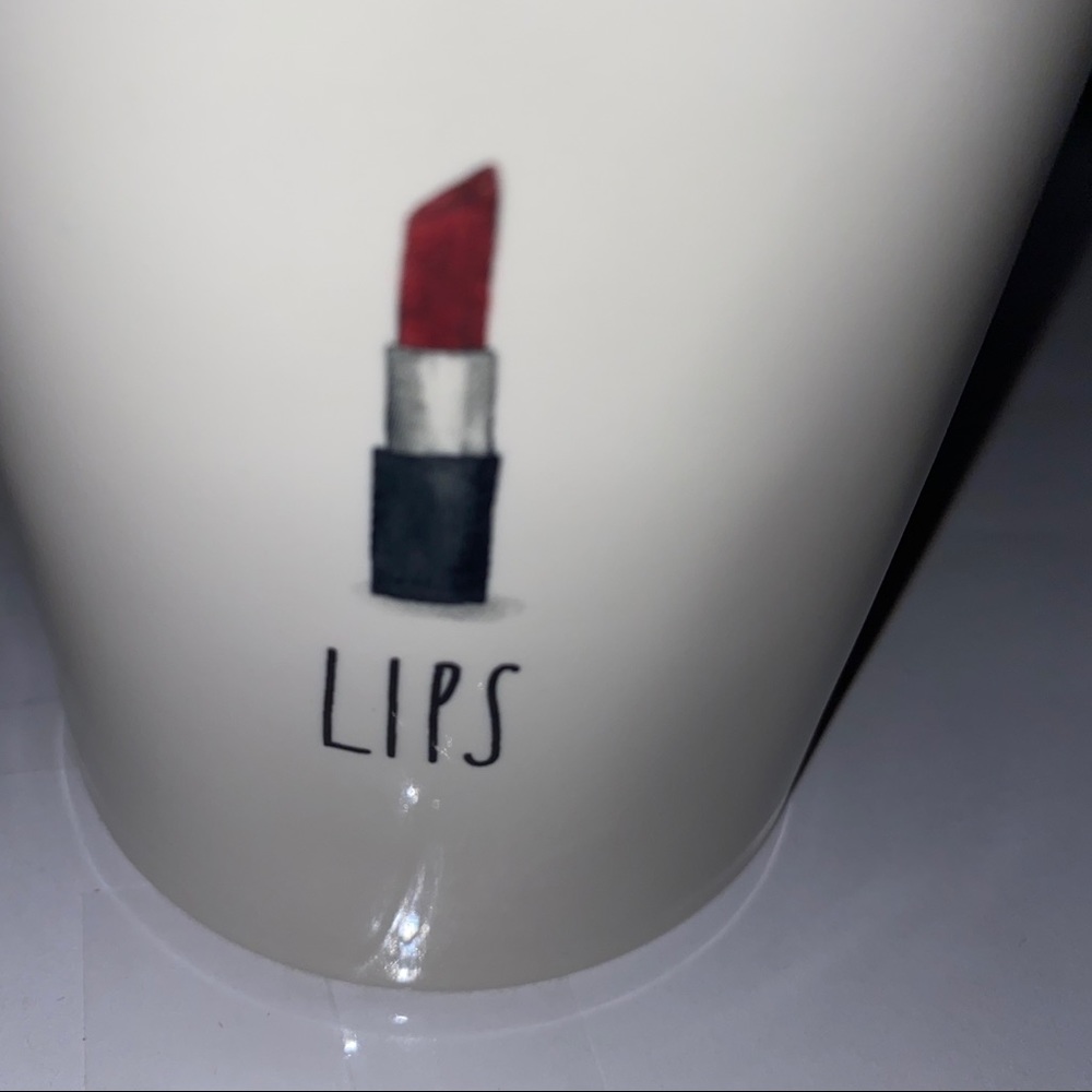 Rae Dunn Magenta LIPS Jar - Picture 4 of 6